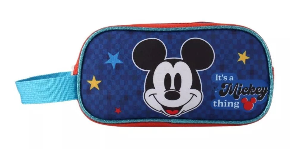 Mochila Mickey Mouse Trolley Lonchera y Estuche