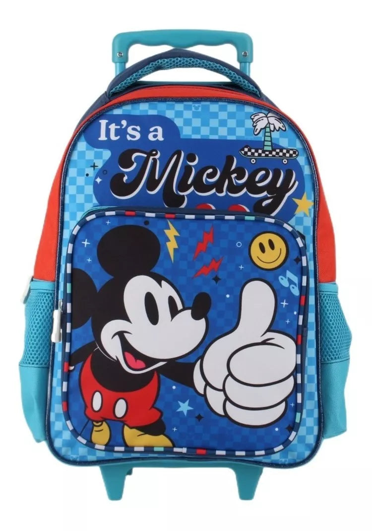 Mochila Mickey Mouse Trolley Lonchera y Estuche