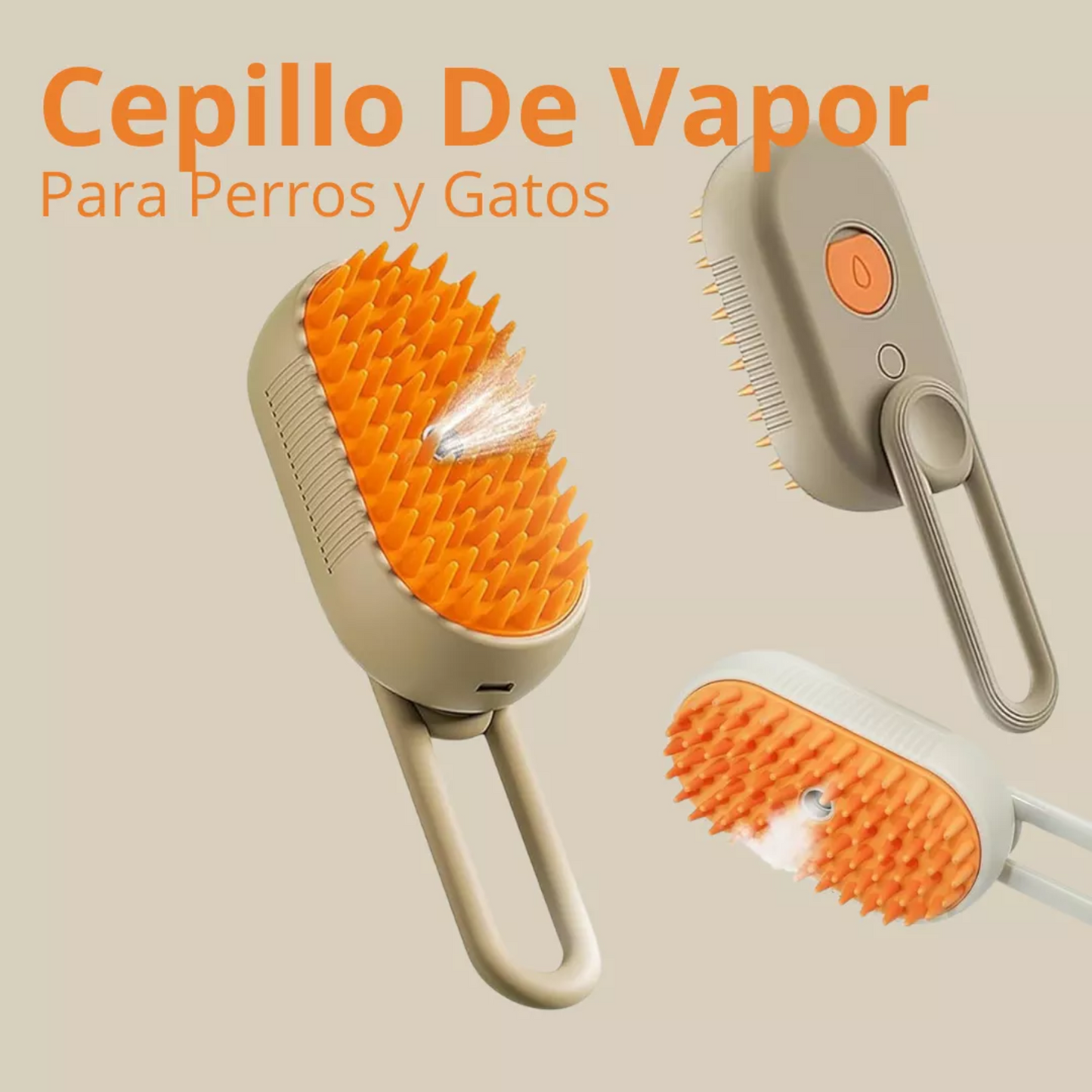 Cepillo Para Mascotas A Vapor  ! Recargable